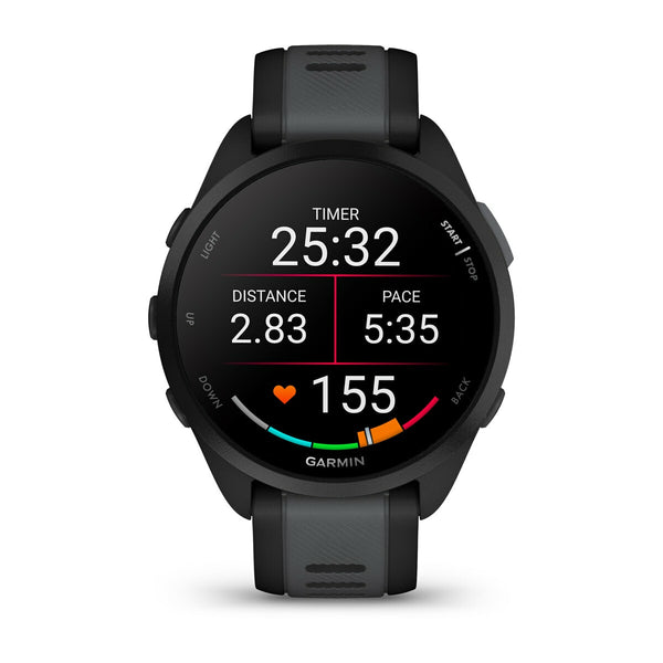 Garmin Forerunner 165 Music 3,05 cm (1.2") AMOLED 43 mm Digital 390 x 390 pixel Berøringsskærm Sort GPS (satellit)