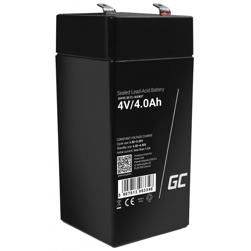 Green Cell AGM37 genopladeligt batteri Blybatterier (VRLA) 4000 mAh 4 V