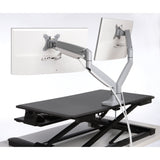 Kensington SmartFit One-Touch-arm til to skærme, som kan justeres i højden