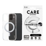 PanzerGlass CARE™ by ® Case Transparent m. Sølv Kickstand & MagSafe iPhone 16