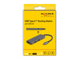 DeLOCK 87804 dockingstation Ledningsført USB 3.2 Gen 1 (3.1 Gen 1) Type-C Grå