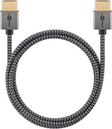 Goobay 75757 HDMI-kabel 1 m HDMI Type A (Standard) Grå