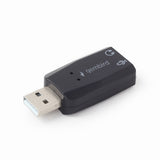 Gembird SC-USB2.0-01 kabel kønsskifter 2 x 3.5mm Sort