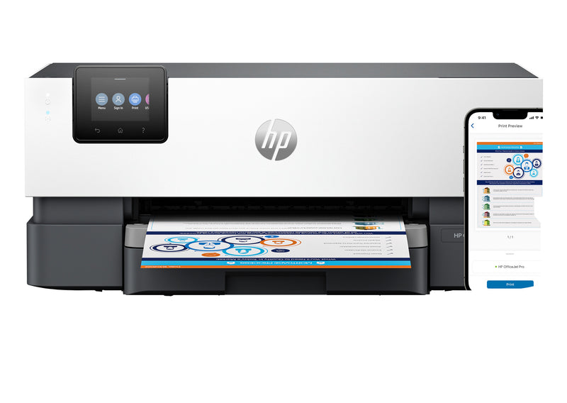 HP OfficeJet Pro 9110b Trådløst Farve Printer, Tosidet print