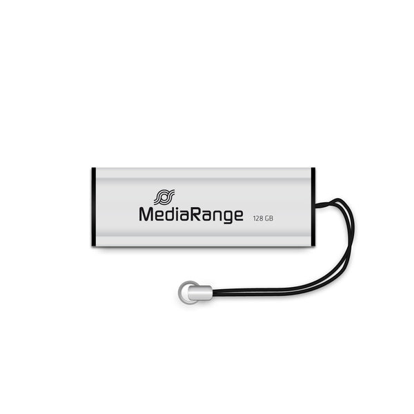 MediaRange MR918 USB-nøgle 128 GB USB Type-A / Micro-USB 3.2 Gen 1 (3.1 Gen 1) Sort, Sølv