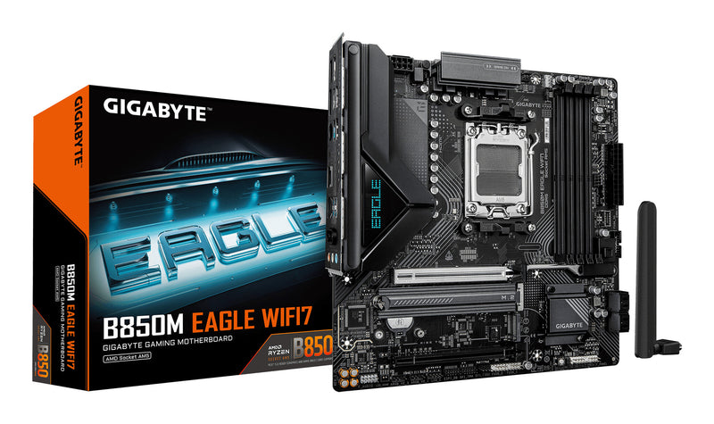GIGABYTE B850M EAGLE WIFI7 AMD B850 Sokkel AM5 micro ATX