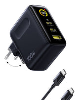 Baseus E0121B00 oplader til mobil enhed Tablet, Laptop, Smartphone, Hovedtelefoner, SmartWatch Blå, Sort Vekselstrøm Hurtig opladning Indendørs