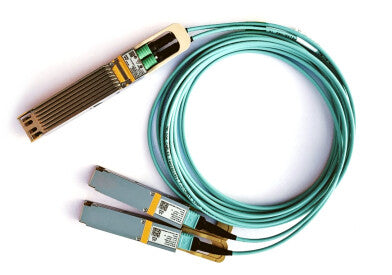 Nvidia MFA7U10-H005 InfiniBand og fiberoptisk kabel 5 m 2x QSFP56 Blå