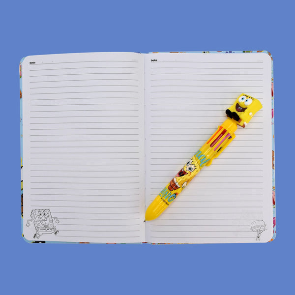 Thumbs Up SpongeBob blok og notesblok A5 80 ark Lyse Blå, Flerfarvet