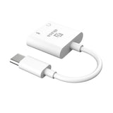 Akasa AK-CBCA30-08WH kabel kønsskifter USB Type-C USB Type-C +3.5mm Jack Hvid