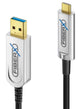 FiberX FX-I630-005 USB-kabel USB 3.2 Gen 1 (3.1 Gen 1) 5 m USB C USB A 10 Gbit/sek. 4,5 W Sort, Sølv