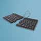 R-Go Tools Ergonomisk tastatur R-Go Split Break med pause-software, delt tastatur, QWERTZ (DE), Bluetooth, sort