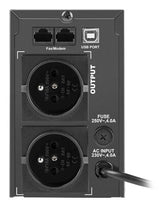 Armac O/650E/LCD UPS-enhed Interaktivt indgangsstik 0,65 kVA 390 W 2 AC stikkontakt(er)
