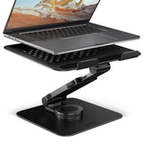 Axagon STND-LRB Laptop-Ständer, 360° drehbar, Doppelgelenk, verlängerbar Stander til laptop og tablet Sort 43,9 cm (17.3")