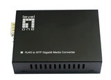 LevelOne GVT-2015 netværksomformer til medie 1000 Mbit/s Multitilstand, Enkeltilstand Sort