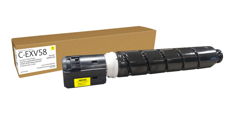 Everyday™ Gul Remanufactured Toner by Xerox compatible with Canon C-EXV58 (3766C002AA), Standard kapacitet