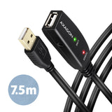 Axagon ADR-207 USB-kabel USB 2.0 7,5 m USB A 0,48 Gbit/sek. Sort