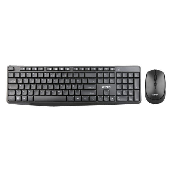Ultron UMC300 tastatur Mus inkluderet Universel RF trådløst Tysk Sort
