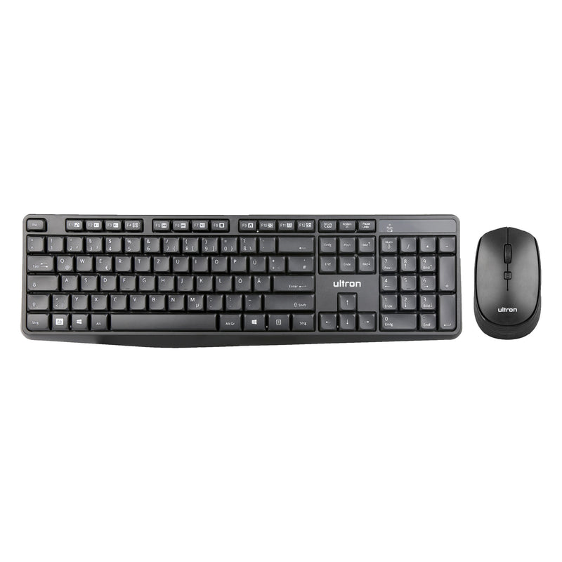 Ultron UMC300 tastatur Mus inkluderet Universel RF trådløst Tysk Sort