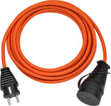 Brennenstuhl 1169960 stikdåse 5 m Udendørs Sort, Orange