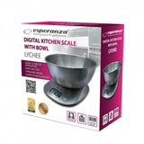 Esperanza LYCHEE Metallic Bordplade Oval Elektronisk køkkenvægt