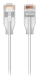 Ubiquiti UACC-Cable-Patch-EL-3M-W netværkskabel Gennemsigtig, Hvid Cat6