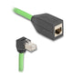 DeLOCK 80886 netværkskabel Sort, Grøn 1 m Cat6a SF/UTP (S-FTP)