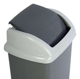 MAUL 9522487 skraldespand 24 L Rektangulær Plast, Polypropylen (PP) Mørkegrå, Hvid