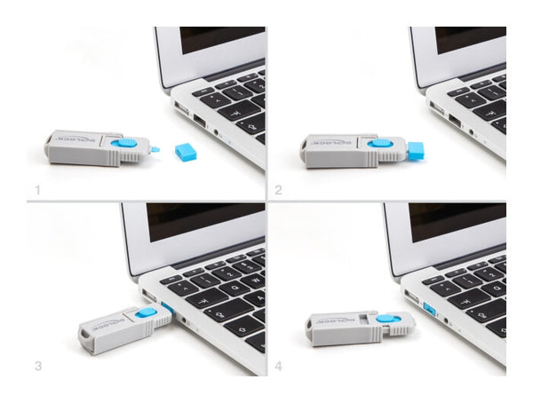 DeLOCK 20947 portblokering USB Type-A Blå 10 stk