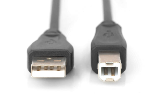 Digitus AK-300105-018-S USB-kabel USB 2.0 1,8 m USB A USB B 0,48 Gbit/sek. Sort
