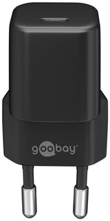 Goobay 59715 oplader til mobil enhed Smartphone, Tablet Sort Vekselstrøm Hurtig opladning Indendørs