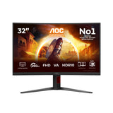 AOC G4 C32G4Z computerskærm 80 cm (31.5") 1920 x 1080 pixel Fuld HD LCD Sort, Rød