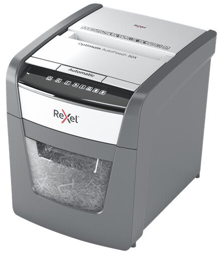 Rexel Makulator Optimum AutoFeed+ 50X krydsmakulering, 4x28mm P4