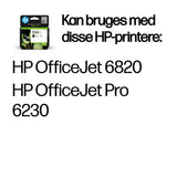 HP Original 934XL-blækpatron med høj kapacitet, sort