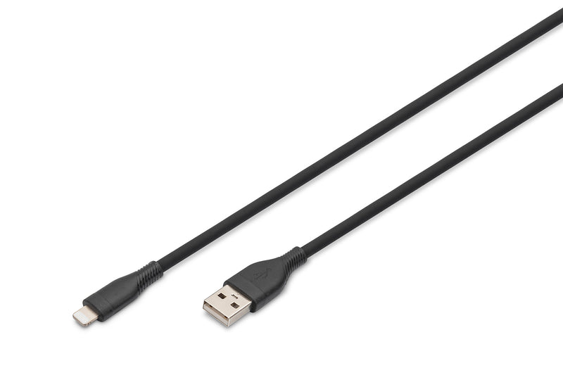 Digitus AK-600108-005-S Lightning kabel 0,5 m Sort