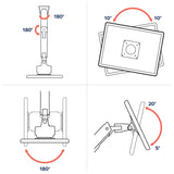 Ergotron HX Series HX ARM WITH VERY HEAVY DUTY PIVOT WALL 144,8 cm (57") Væg