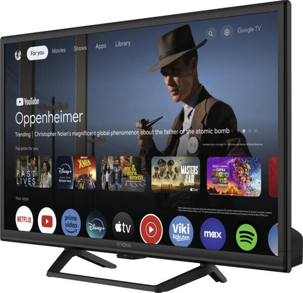 Strong HD LED-TV DVB-T2/C/S2-Tuner SRT24HG4723C 61 cm (24") Smart TV Wi-Fi Sort 160 cd/m²