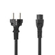 Nedis CEGL10130BK20 el-ledning Sort 2 m CEE7/17 CEE16/5