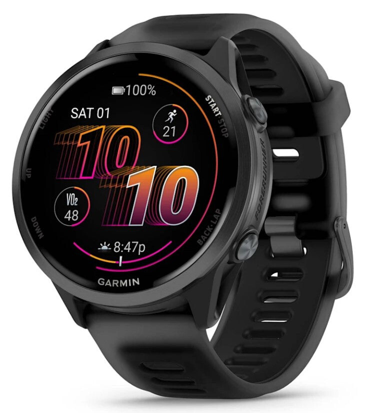 Garmin Forerunner 570 3,56 cm (1.4") AMOLED 47 mm Digital 454 x 454 pixel Berøringsskærm Sort Wi-Fi GPS (satellit)