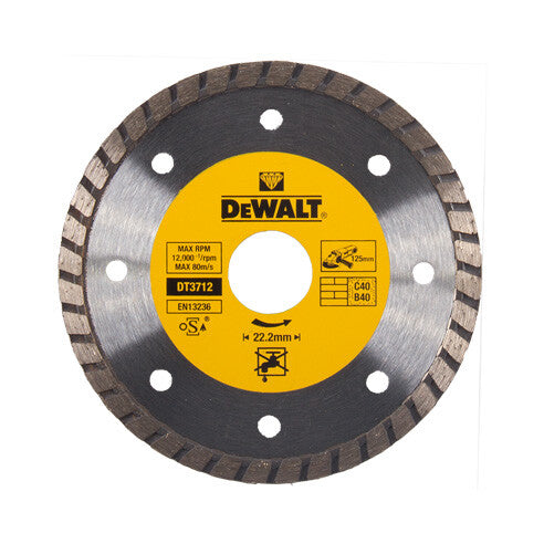 DeWALT DT3712-QZ diamantklinge 12,5 cm Turbo kantdiamantklinge