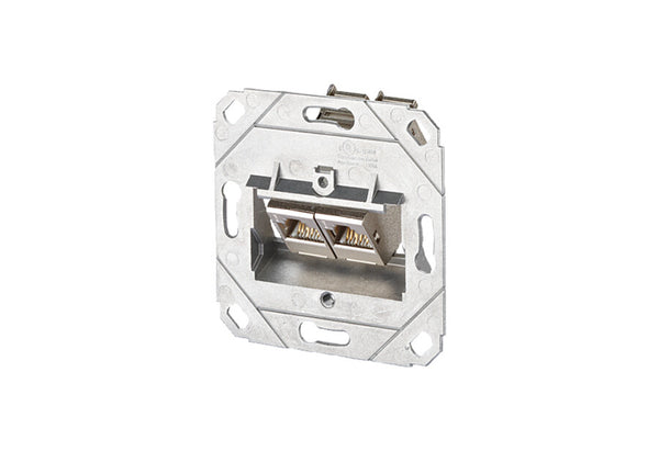 METZ CONNECT E-DAT 2x UP0 Cat.6A stikkontakt RJ-45 Sølv