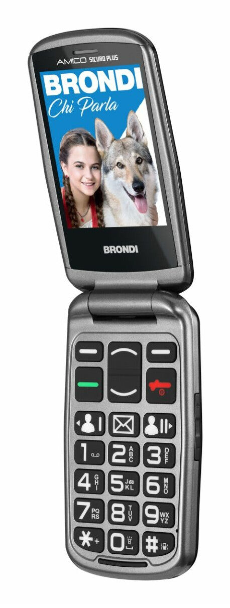 Brondi BRONDISICUROPL mobiltelefon 7,11 cm (2.8") 82 g Sort Kameratelefon