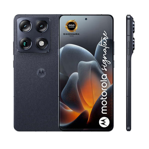 Motorola signature 17,2 cm (6.78") Dual SIM Android 16.0 5G USB Type-C 16 GB 512 GB 5200 mAh Mørkeblå