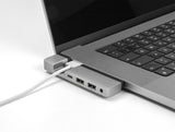 DeLOCK 87757 dockingstation Docking Thunderbolt 4 Sort, Grå