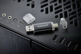 Intenso Twist Line USB-nøgle 16 GB USB Type-A / USB Type-C 3.2 Gen 1 (3.1 Gen 1) Anthracit