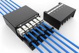Digitus DN-93708-6 netværk fordelerskab Sort