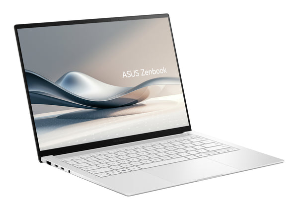 ASUS Zenbook S14 UX5406SA-PV524W Copilot+ PC Intel Core Ultra 7 258V Laptop 35,6 cm (14") WQXGA+ 32 GB LPDDR5x-SDRAM 1 TB SSD Wi-Fi 7 (802.11be) Windows 11 Home Tysk Hvid
