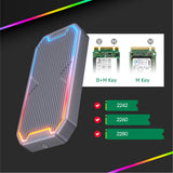 UNITEK SolidForce Spectrum SSD kabinet Grå M.2