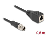 DeLOCK 60623 netværkskabel Sort 0,5 m Cat5e S/FTP (S-STP)