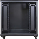 Inter-Tech 88887258 stativ 15U Fritstående reol Sort